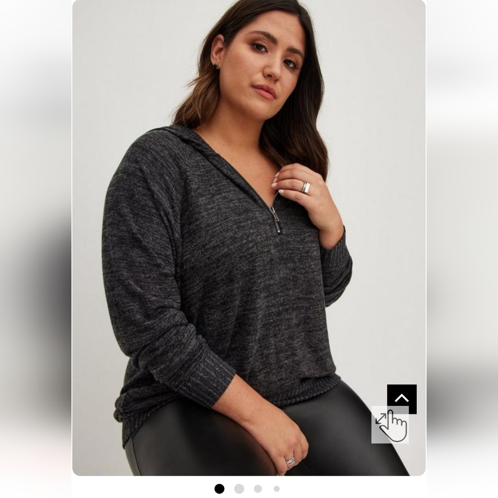 Torrid 0X Super Soft Plush Zip Up Hoodie